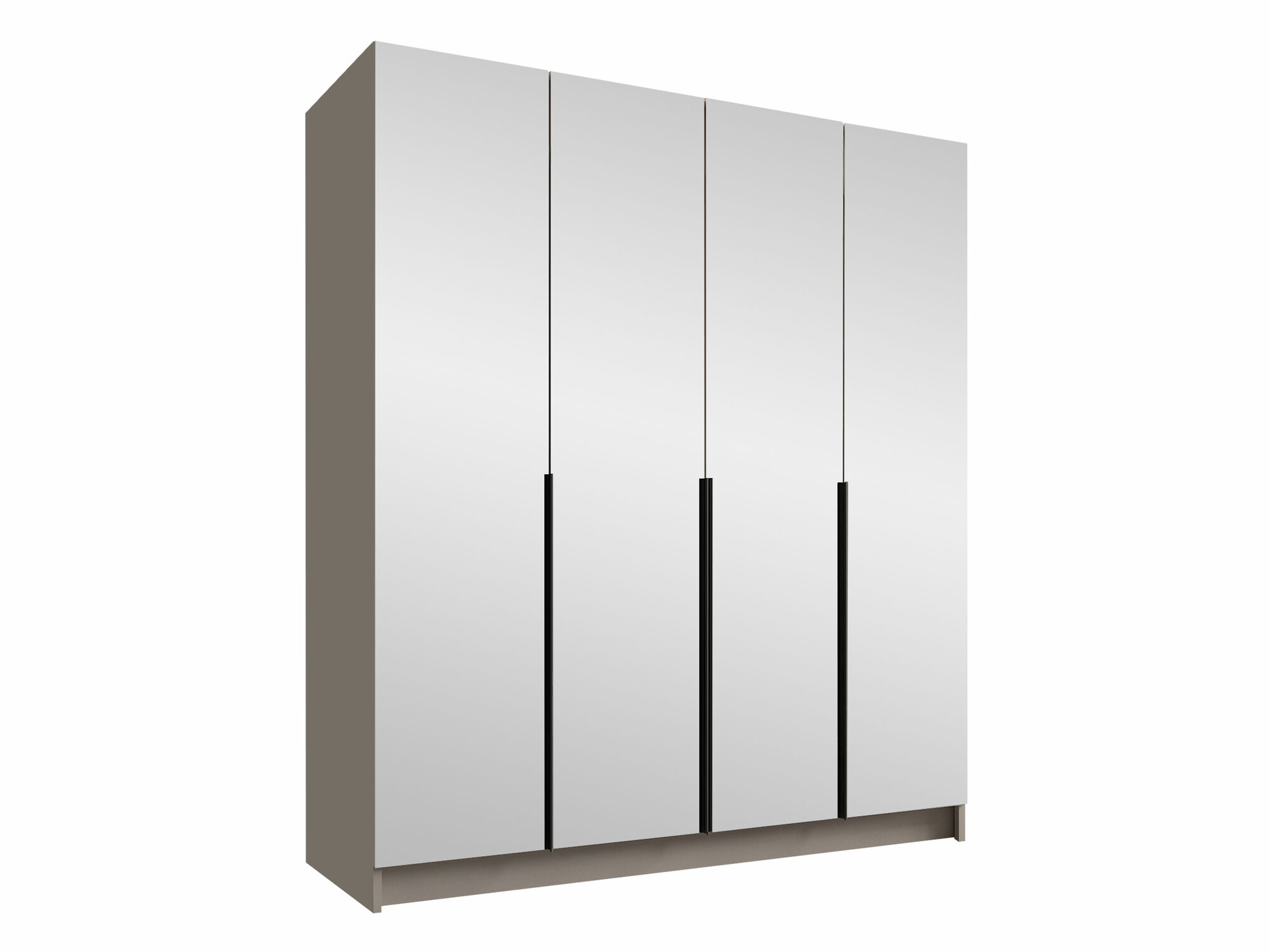 Armoire Closico 190 (Cachemire + Noir)