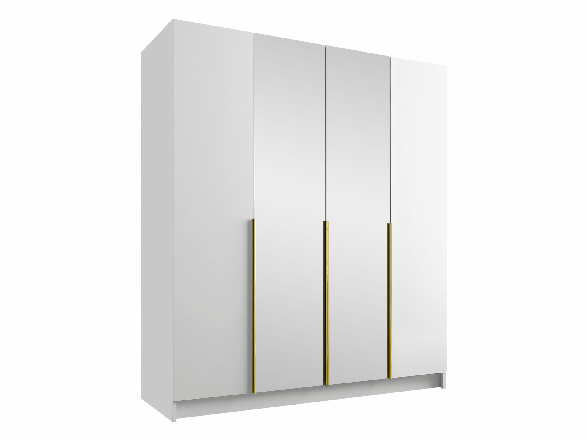 Armoire Closico Navor II (Blanc + Doré)