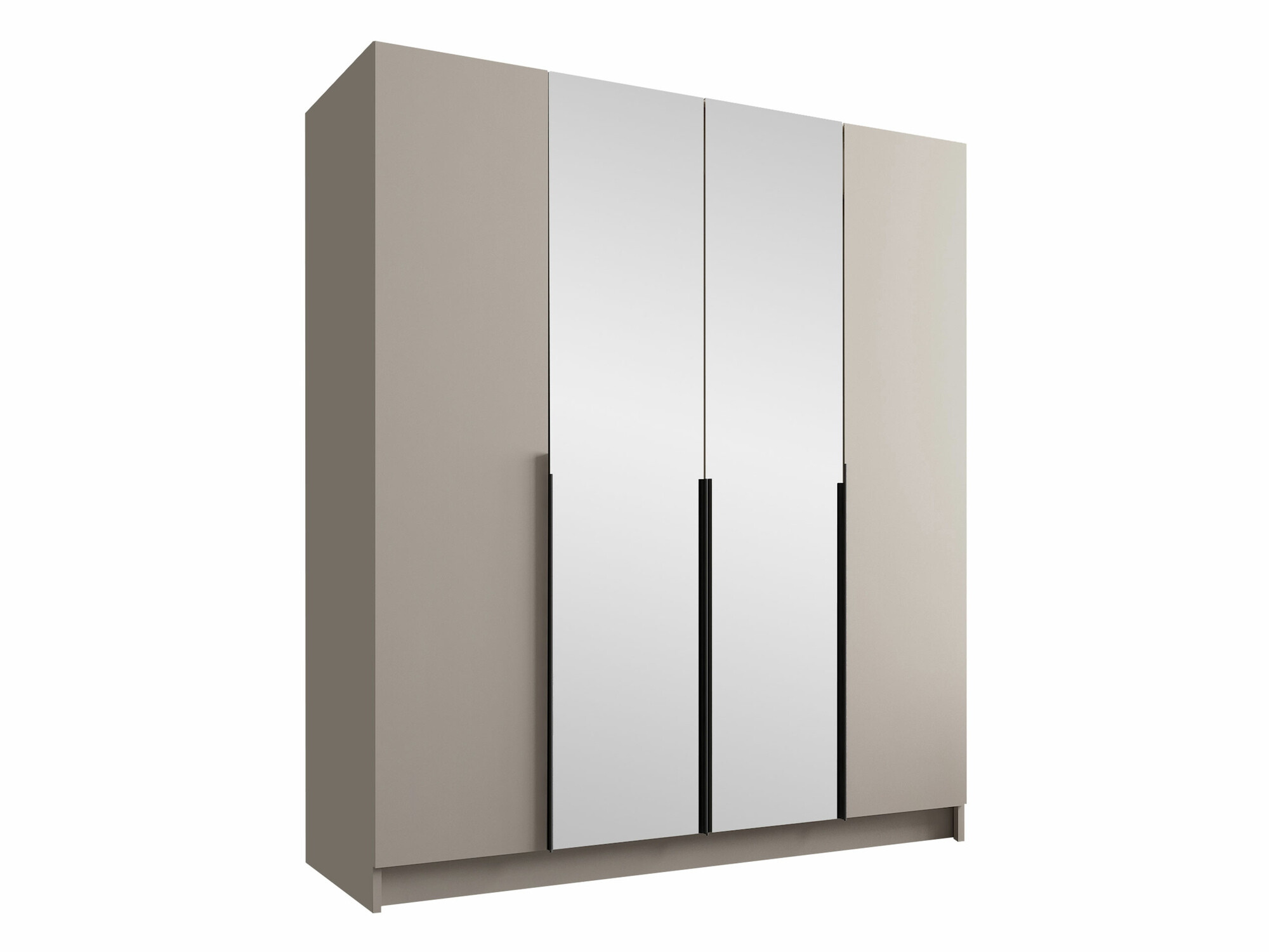 Armoire Closico Navor II (Cachemire + Noir)