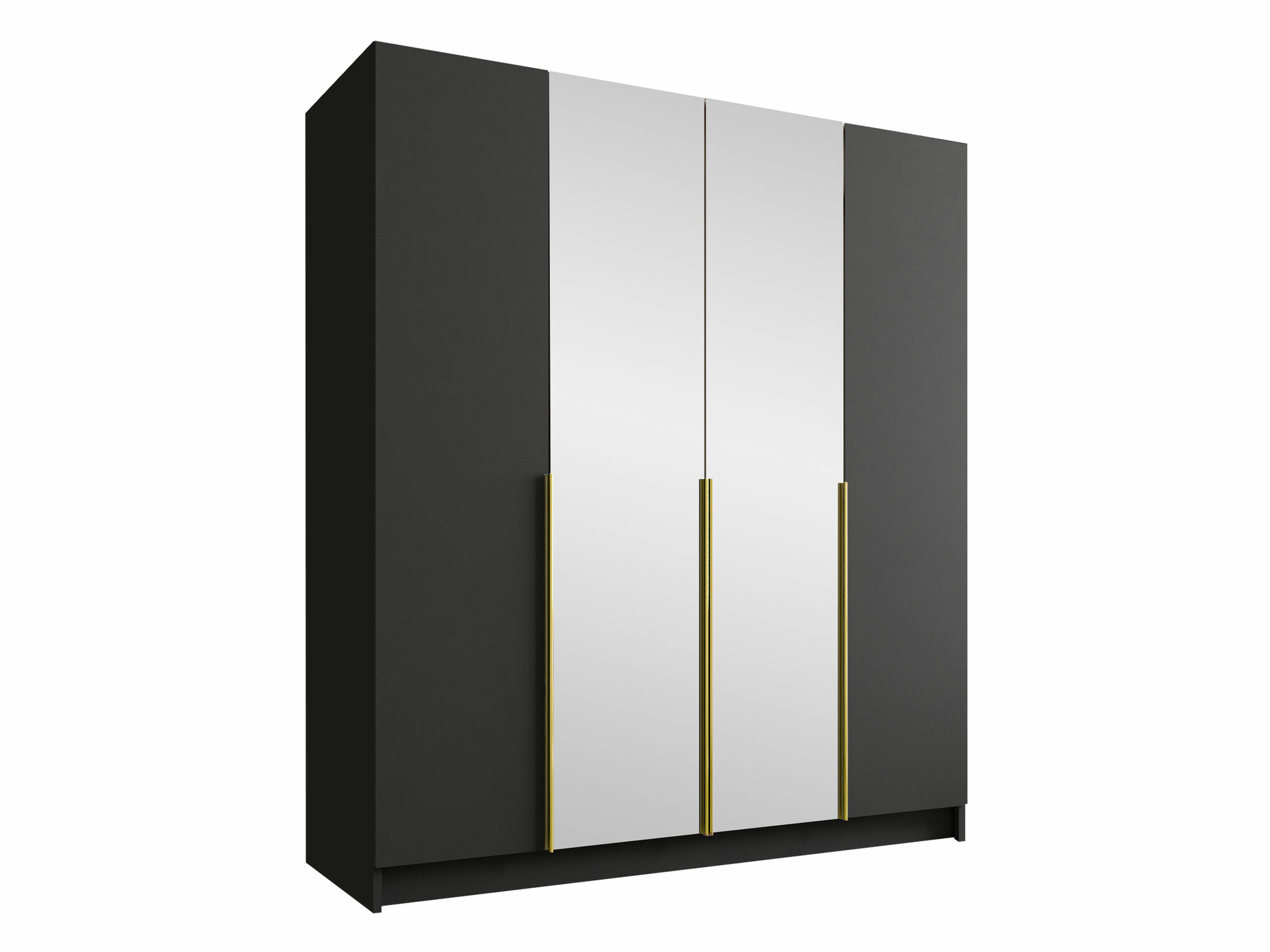 Armoire Closico Navor II (Noir + Doré)