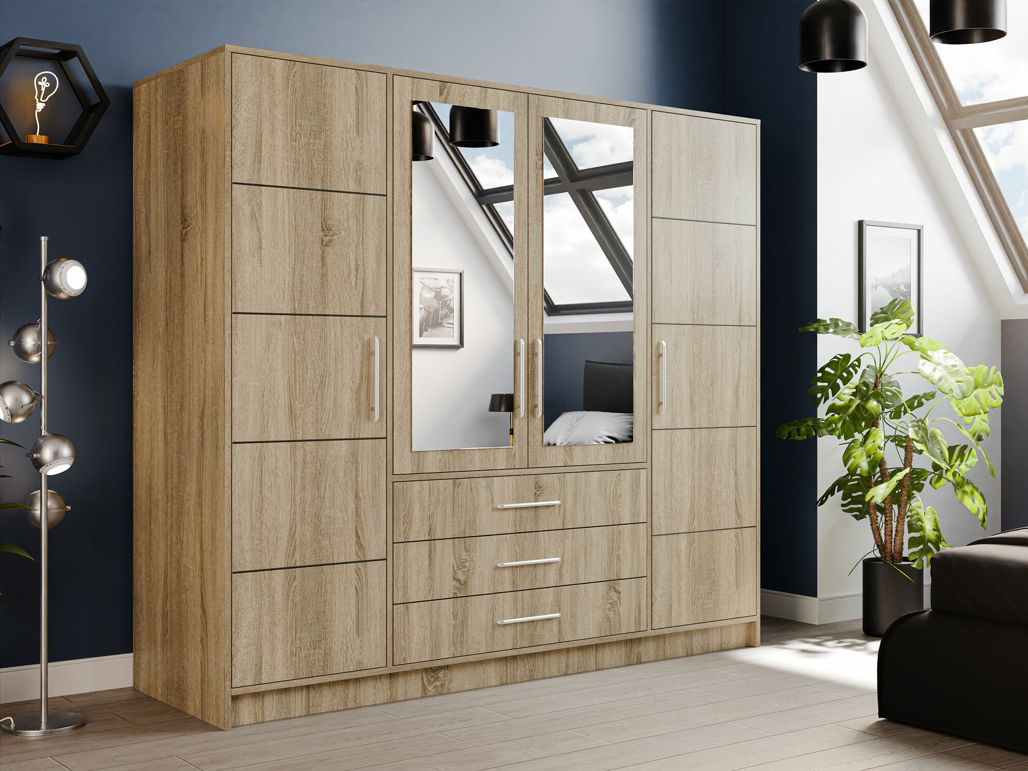 Armoire Dortivu 154 (Sonoma chêne)