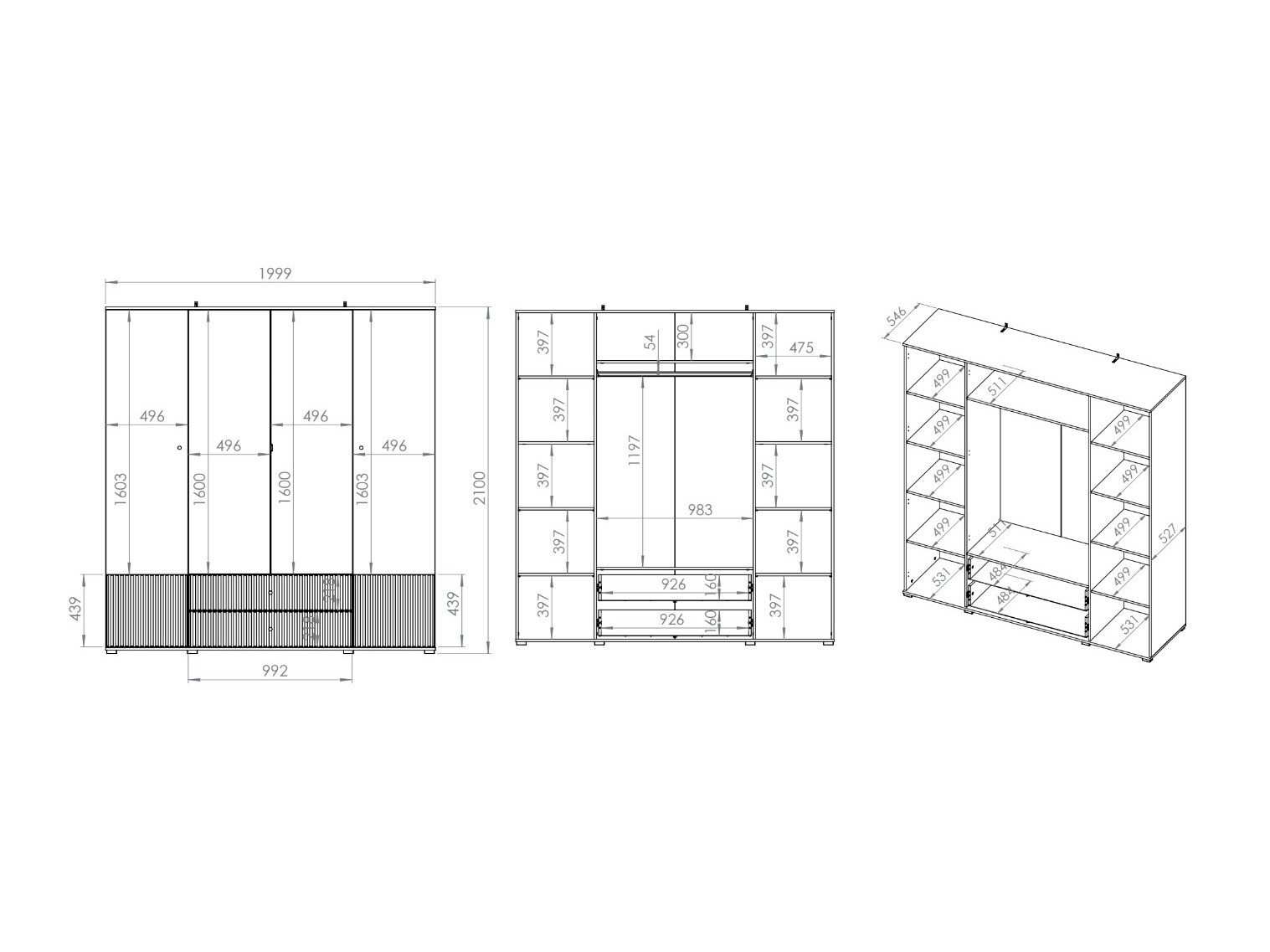 Armoire Marmeli 124