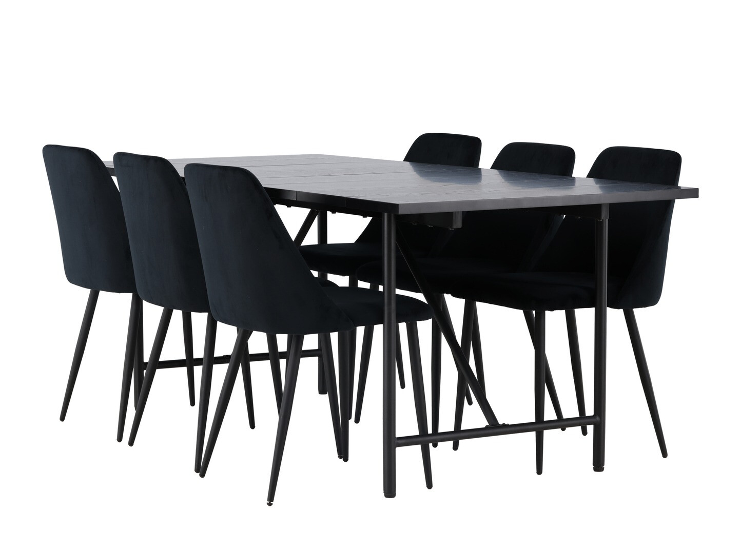 Salle à manger complète Dallas 3960 (Noir)