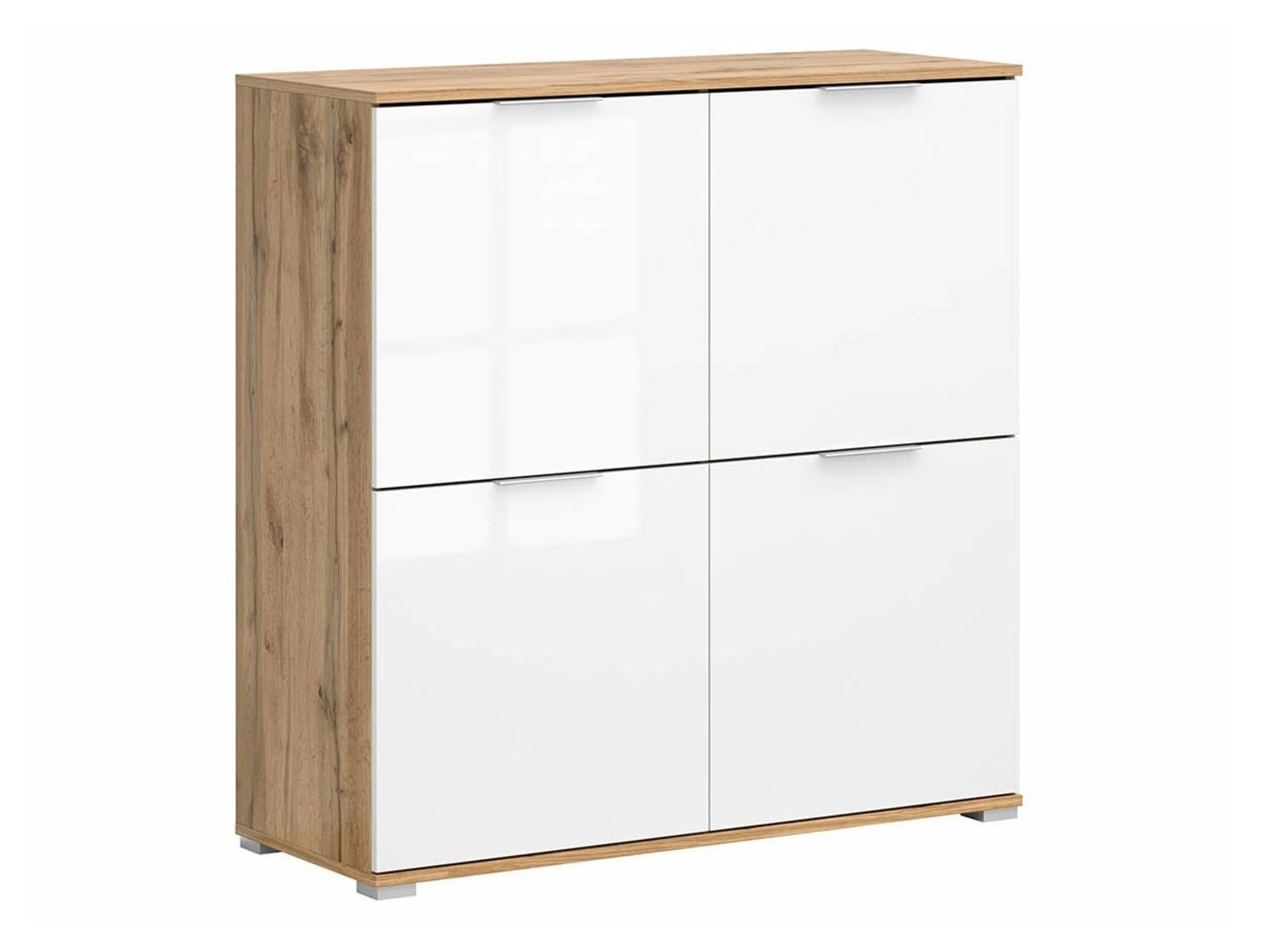 Buffet Tivetra 103 (Chêne wotan + Blanc brillant)