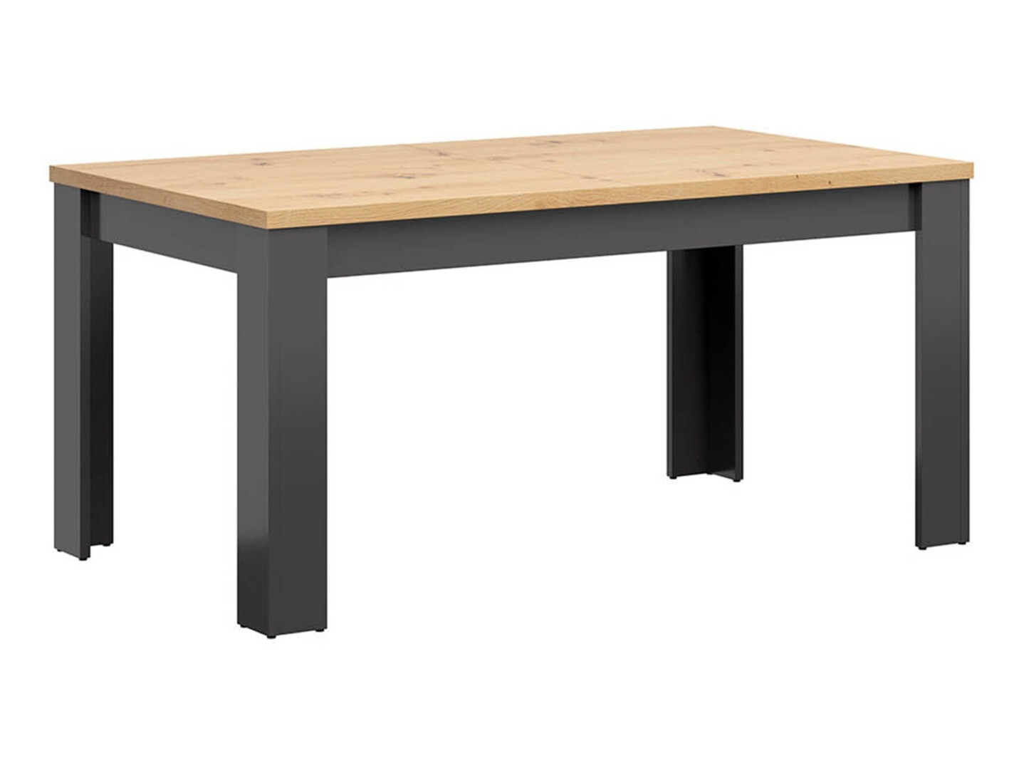 Table Sordoro 122 (Graphite + Chêne Artisan)