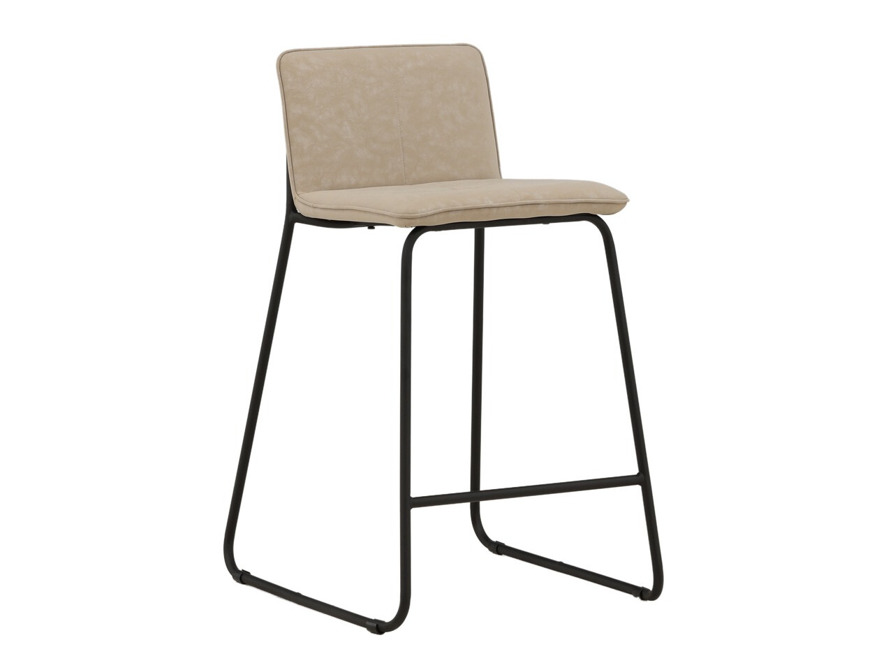 Chaise de bar mi-hauteur Dallas 3235 (Beige + Noir)
