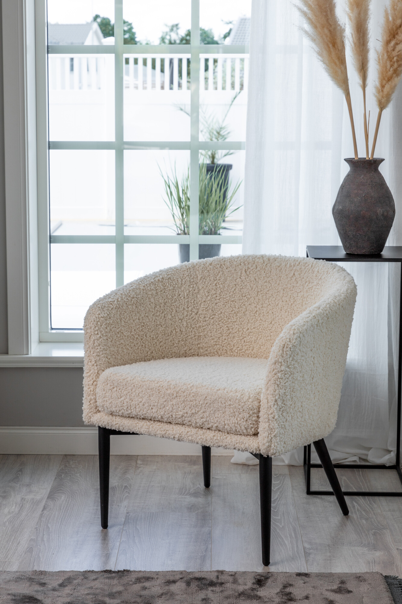 Fauteuil Dallas 1706 (Blanc + Noir)