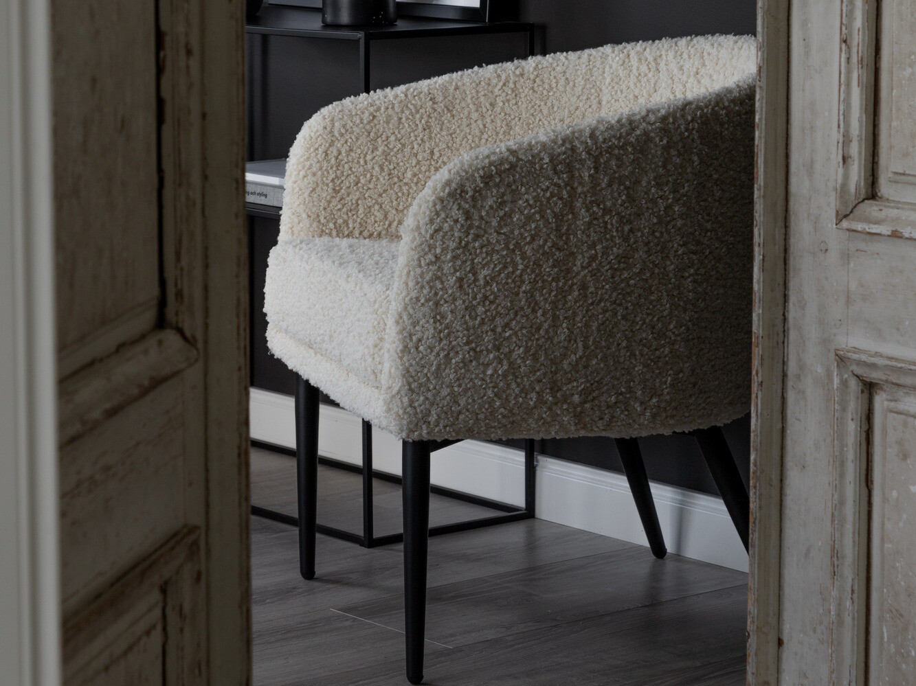 Fauteuil Dallas 1706 (Blanc + Noir)