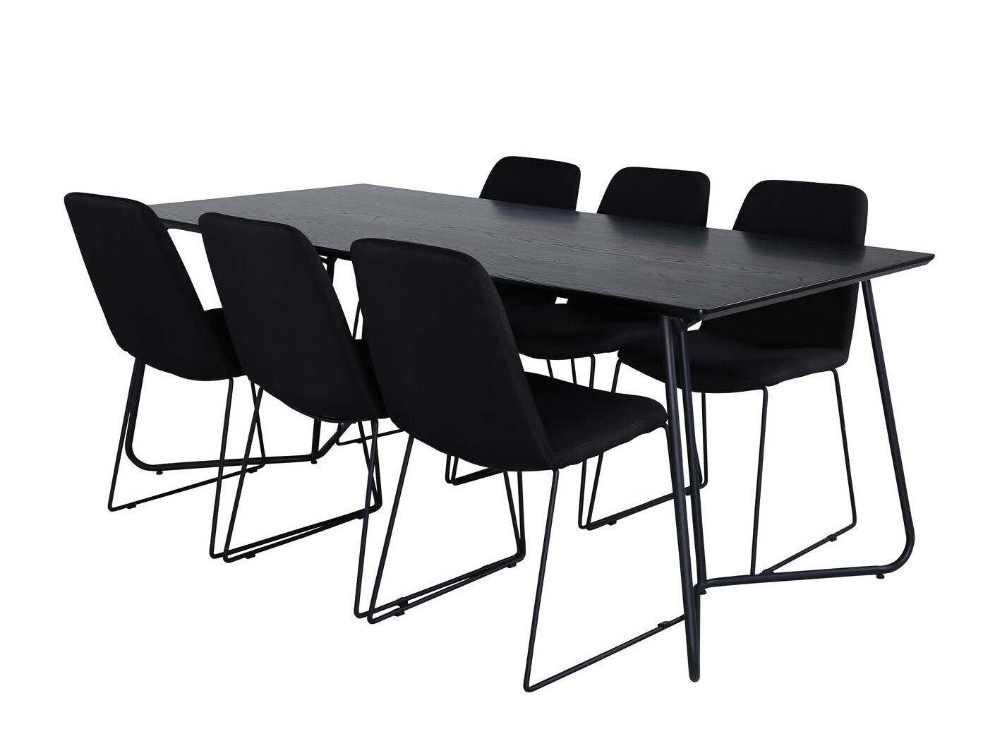 Salle à manger complète Dallas 3039 (Noir)