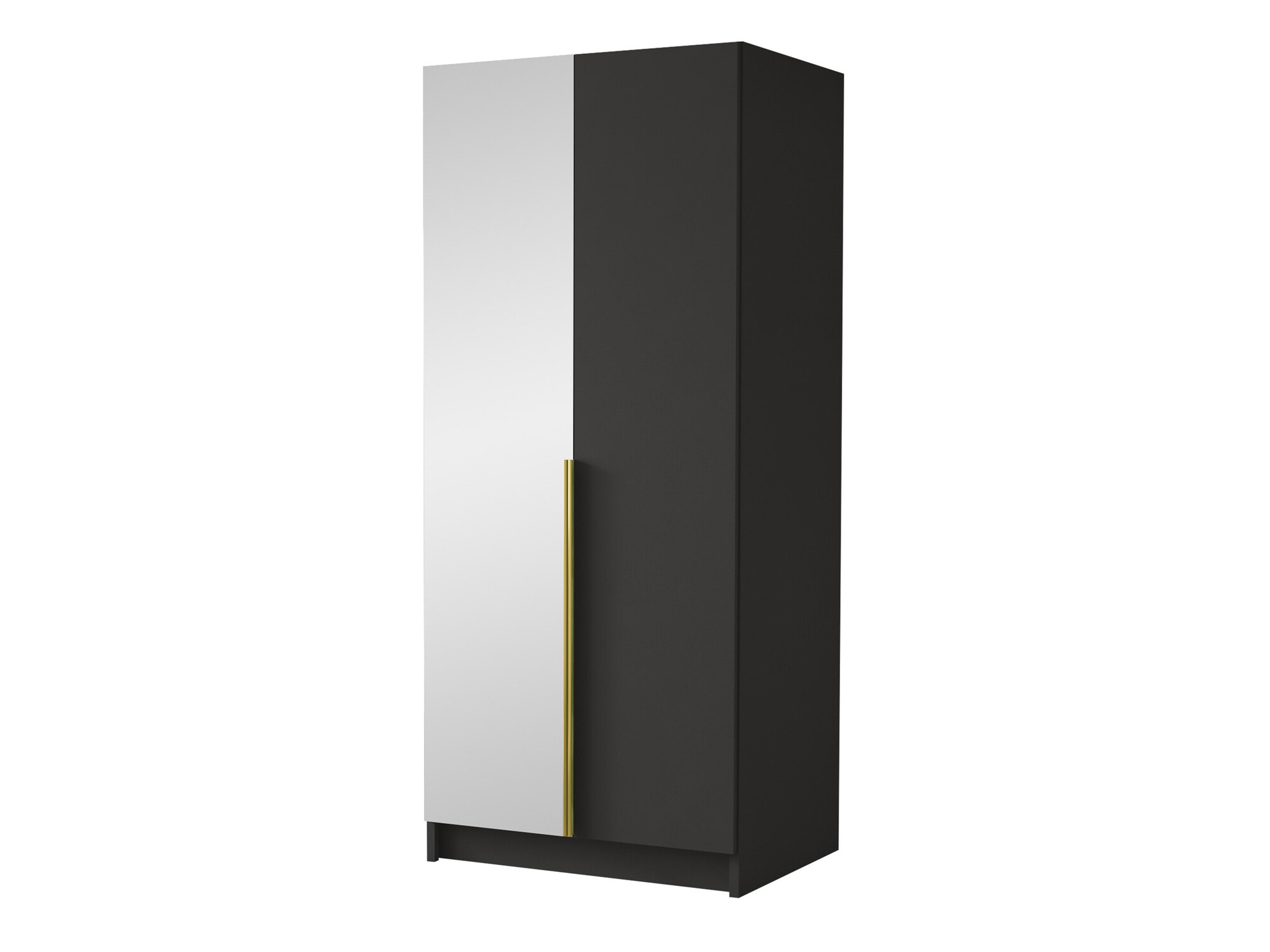 Armoire Closico Staton II (Noir + Doré)