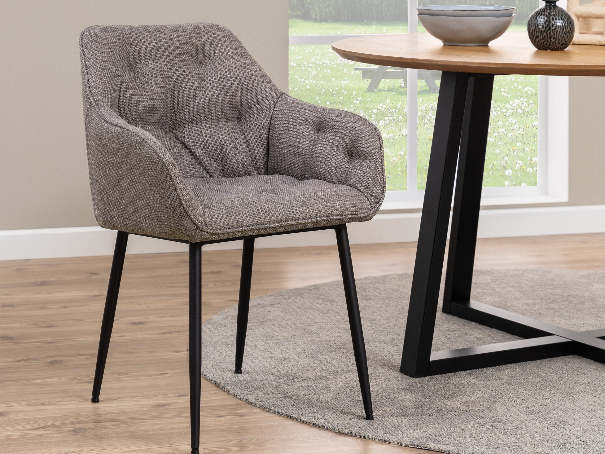 Chaise Norsica 323 (Marron gris)