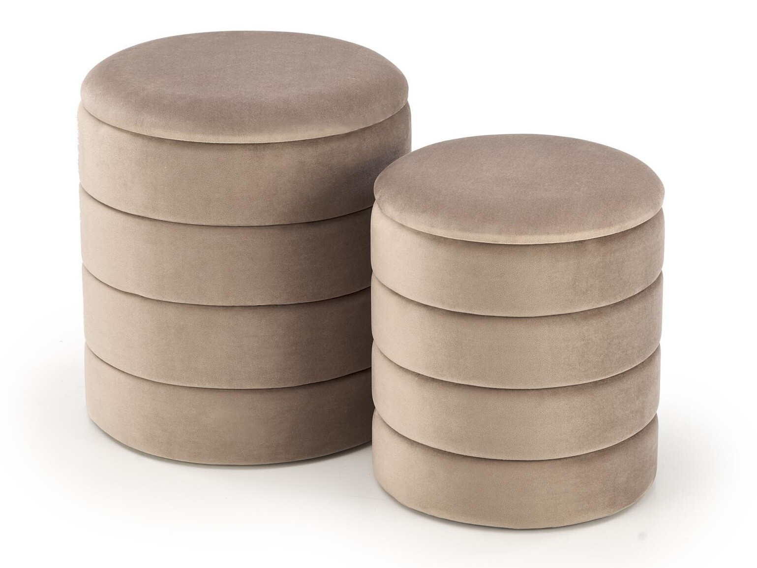 Ensemble de poufs Houston 1780 (Beige)