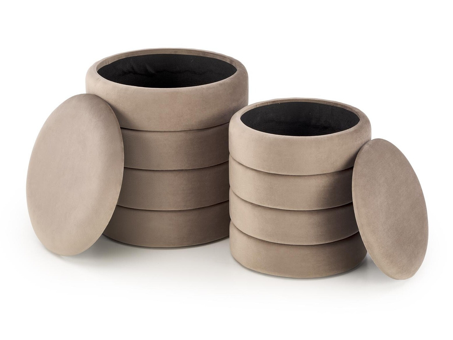 Ensemble de poufs Houston 1780 (Beige)
