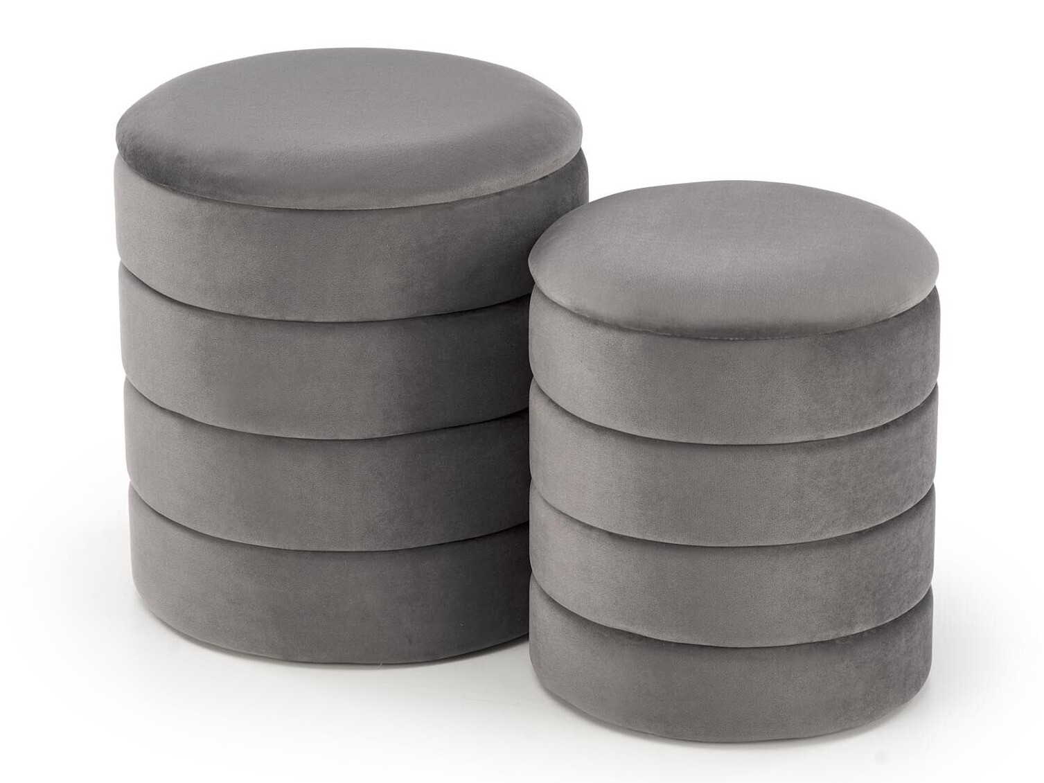 Ensemble de poufs Houston 1780 (Gris)