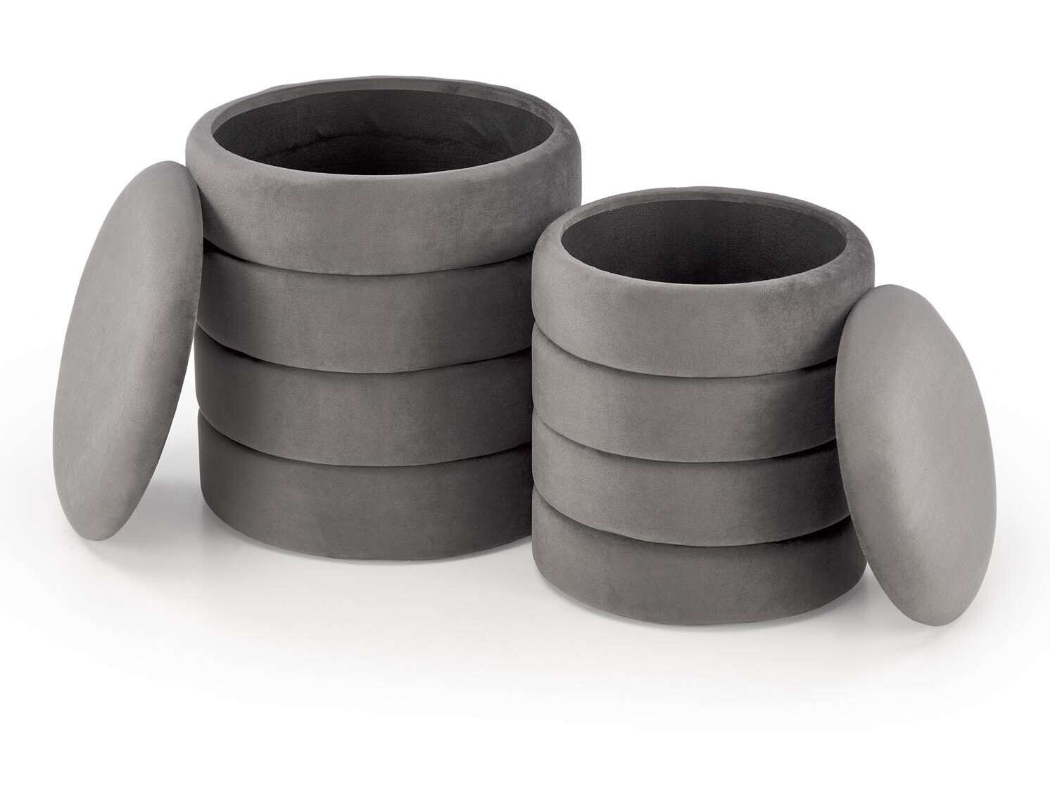 Ensemble de poufs Houston 1780 (Gris)