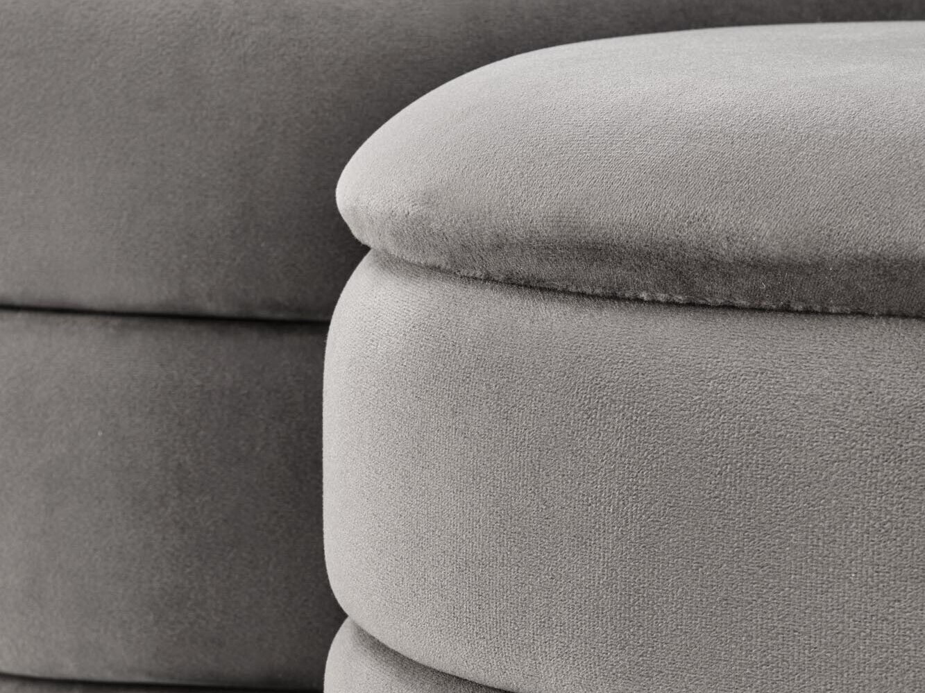 Ensemble de poufs Houston 1780 (Gris)