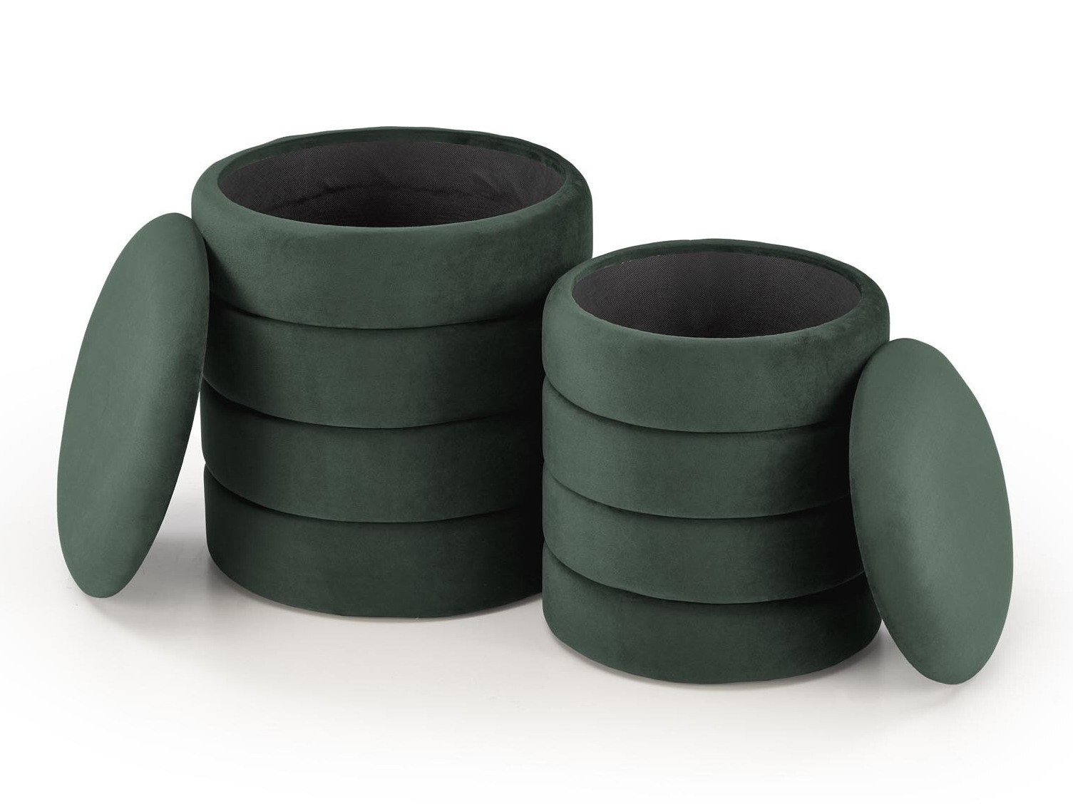 Ensemble de poufs Houston 1780 (Vert)