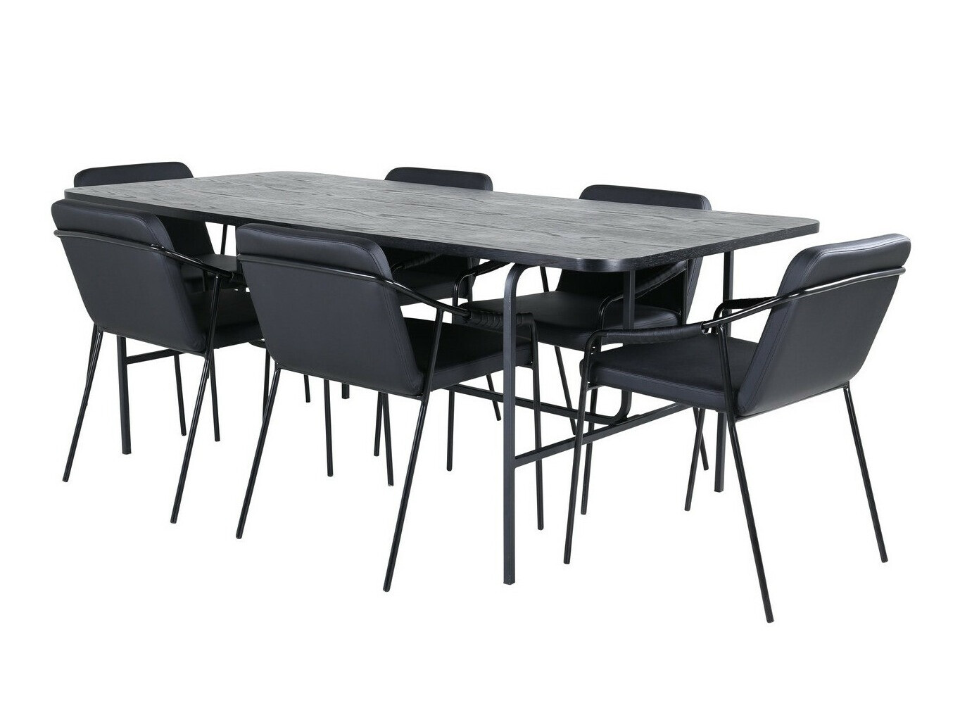 Salle à manger complète Dallas 2797 (Noir)