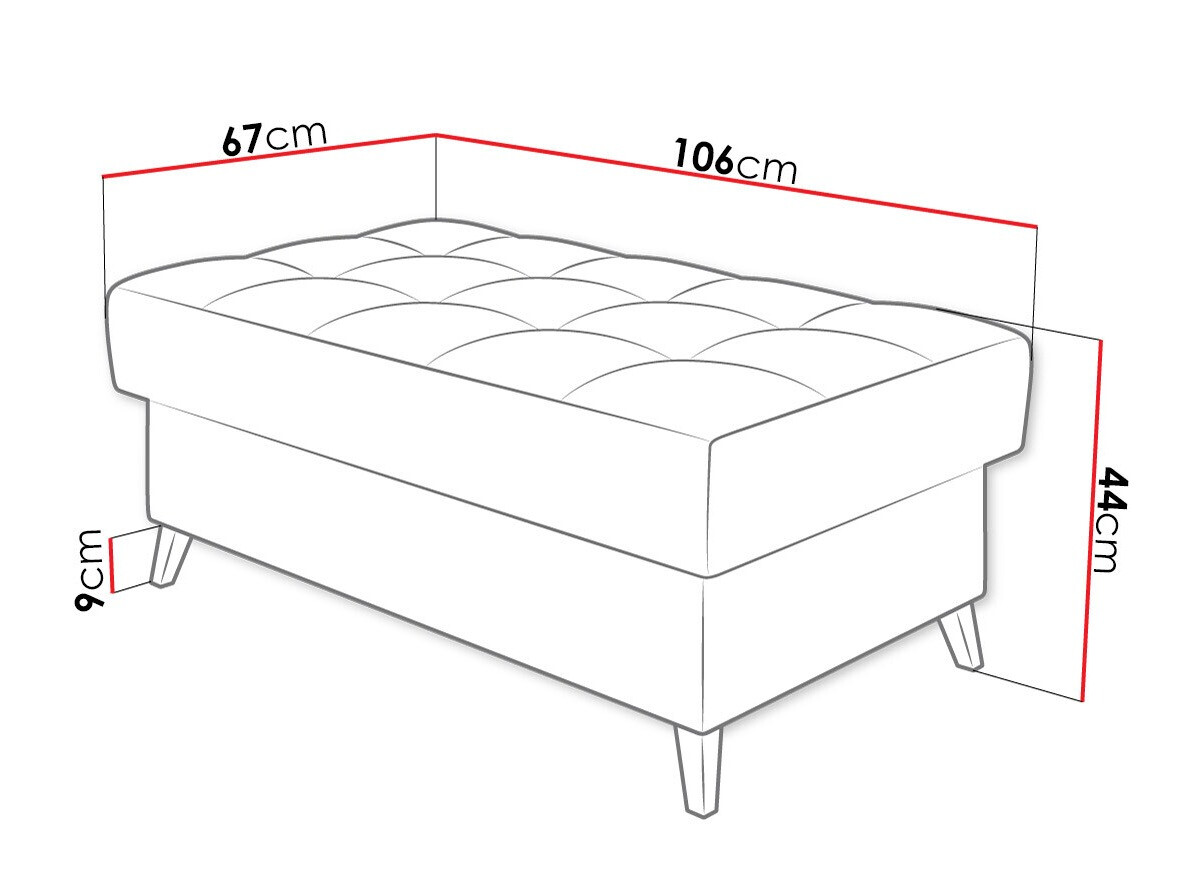 Banc rembourré Comfivo Agnus (Baloo 2073)