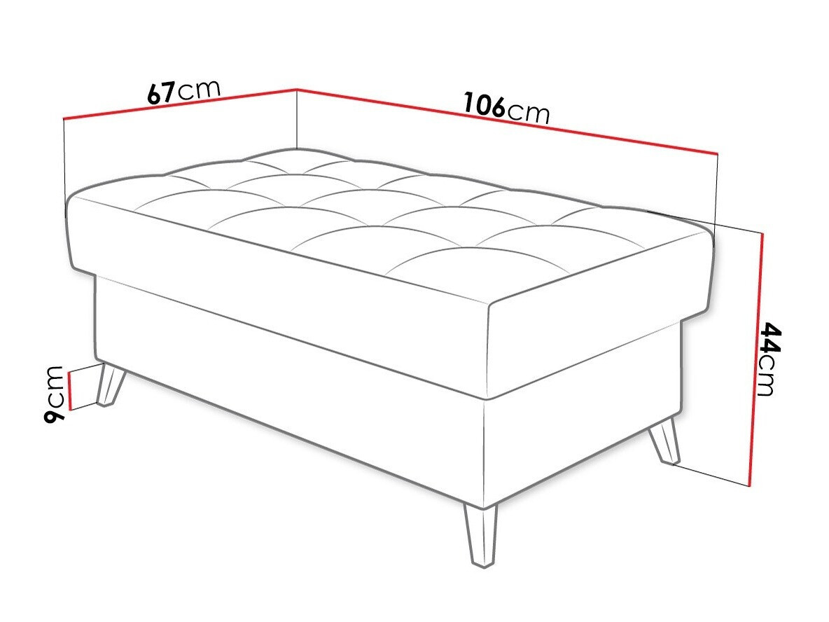 Banc rembourré Comfivo Agnus (Baloo 2074)