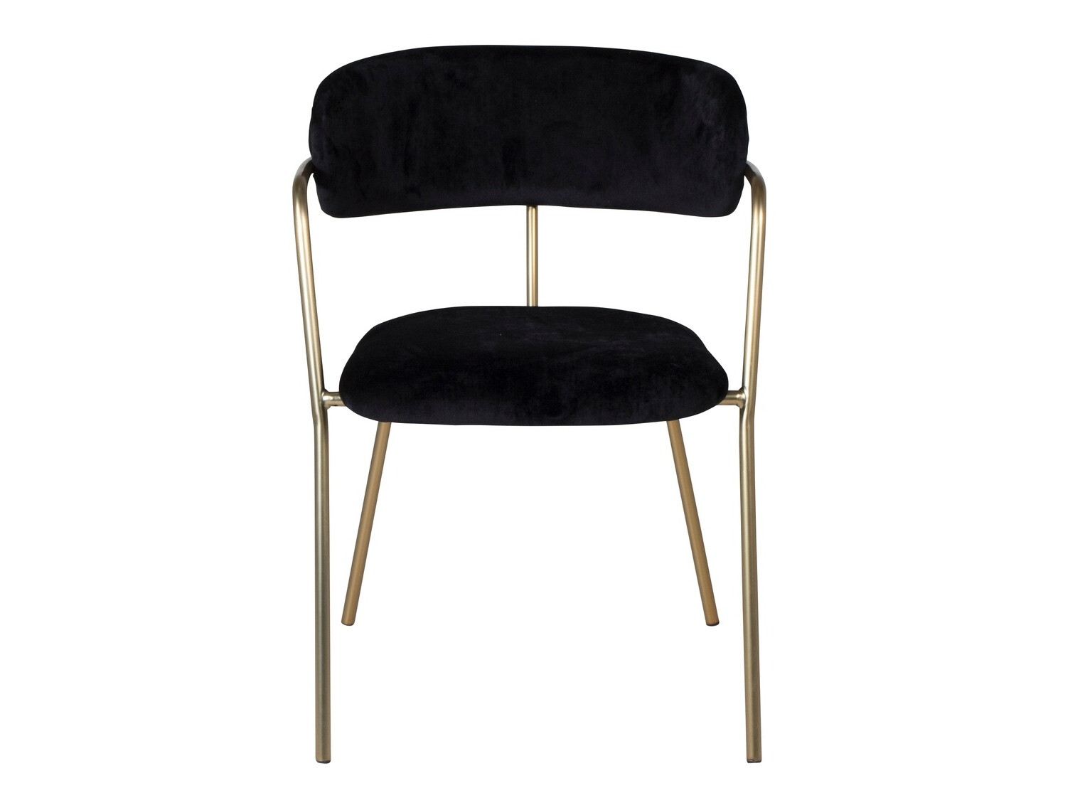 Chaise Dallas 108 (Noir + Laiton)