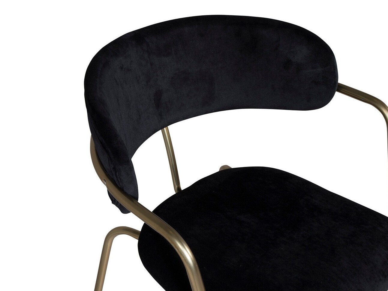 Chaise Dallas 108 (Noir + Laiton)