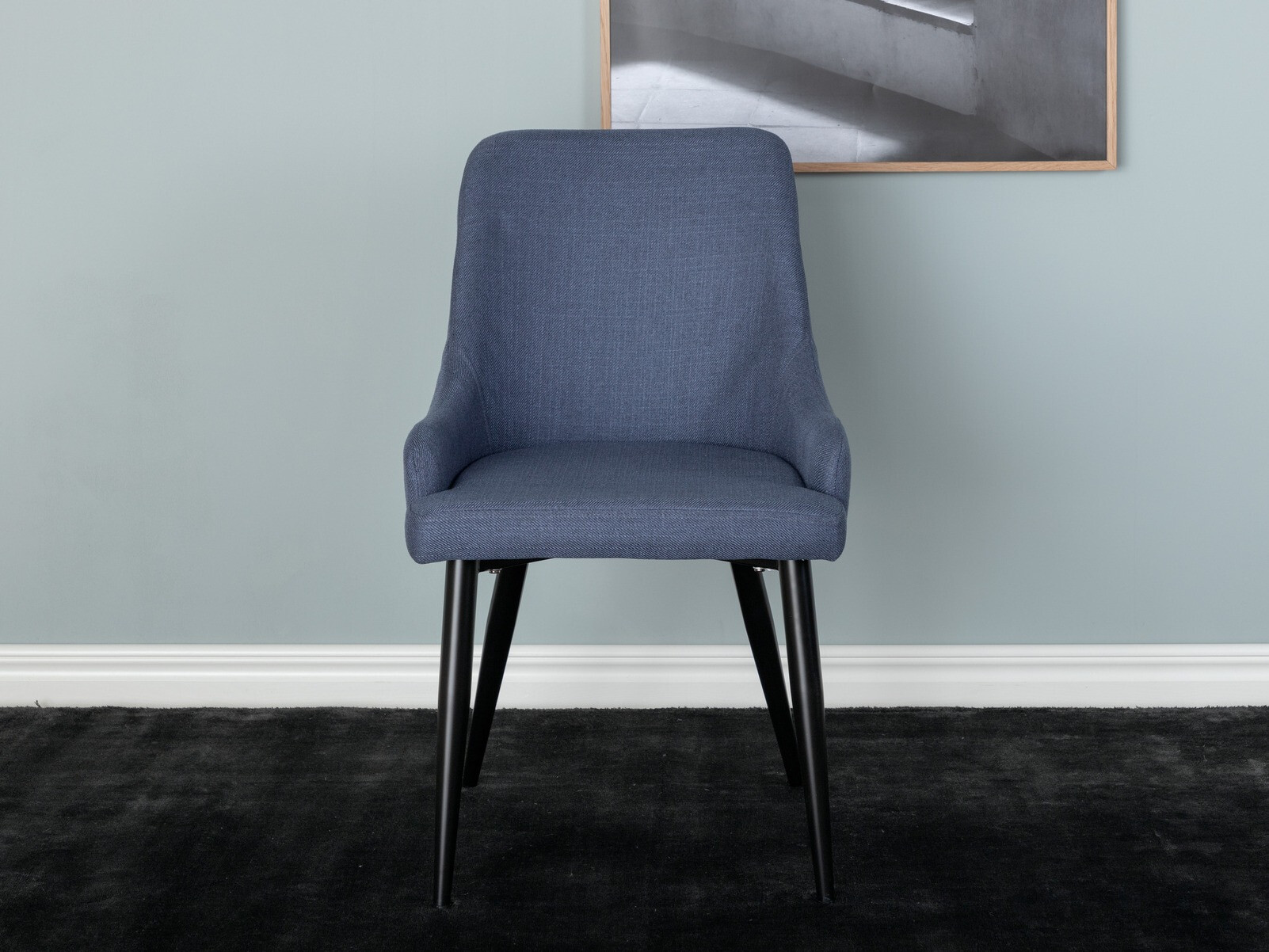 Chaise Dallas 114 (Bleu + Noir)