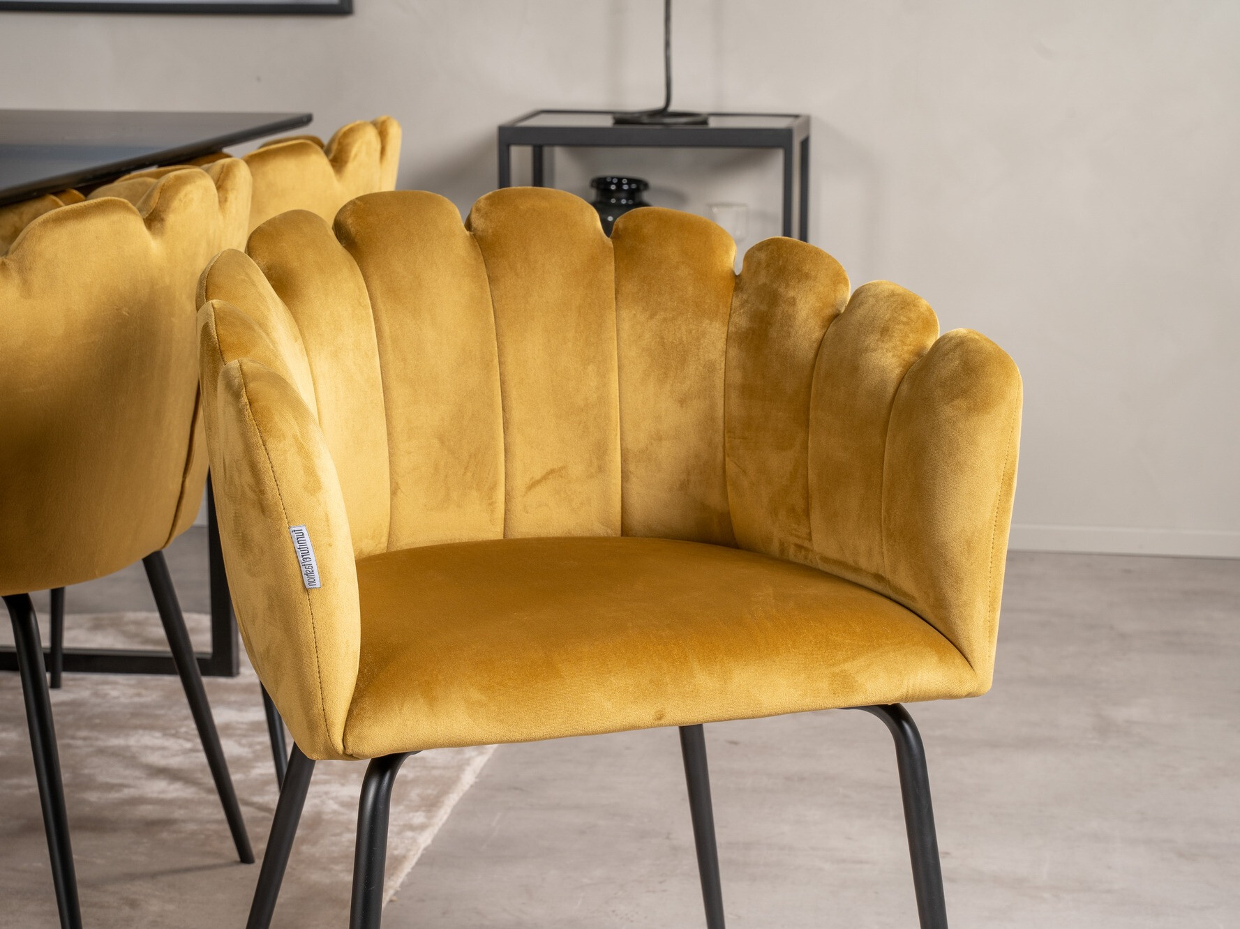 Chaise Dallas 134 (Jaune + Noir)