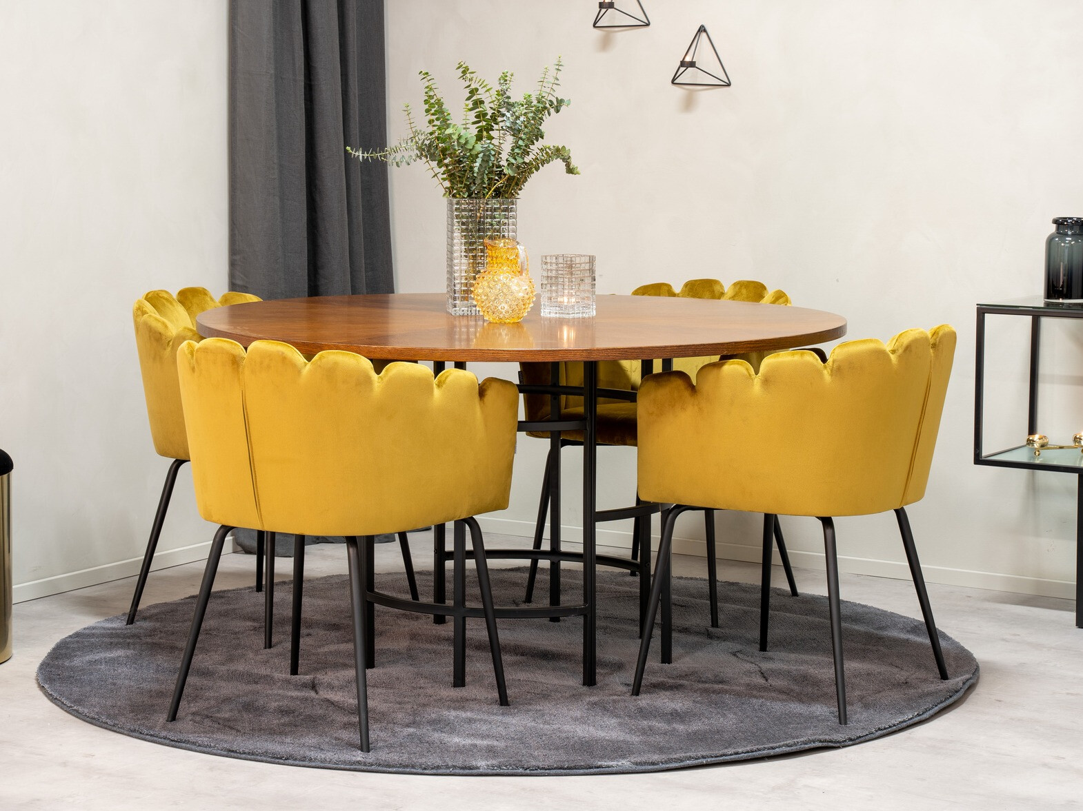 Chaise Dallas 134 (Jaune + Noir)