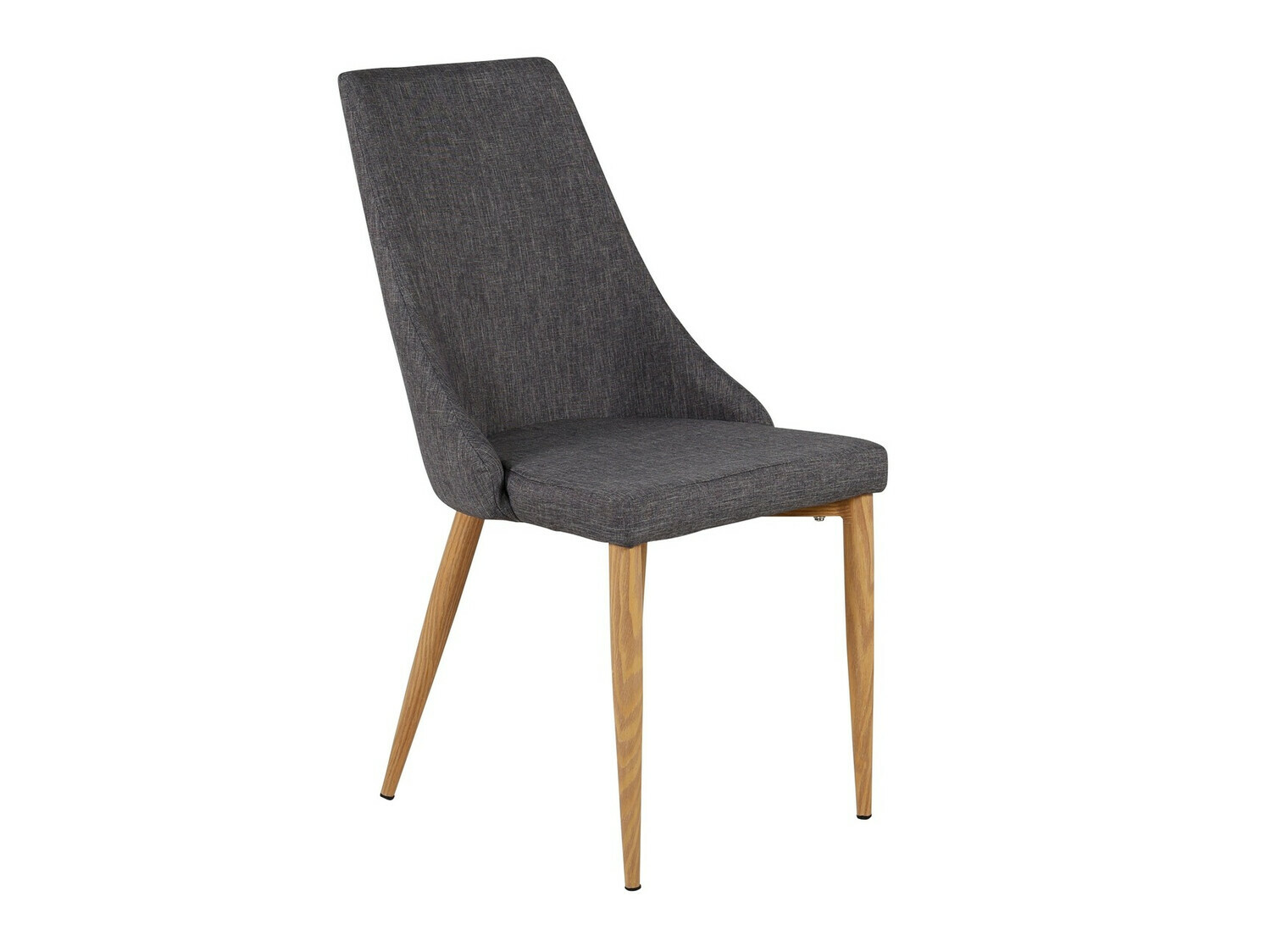 Chaise Dallas 159 (Gris foncé + Marron)