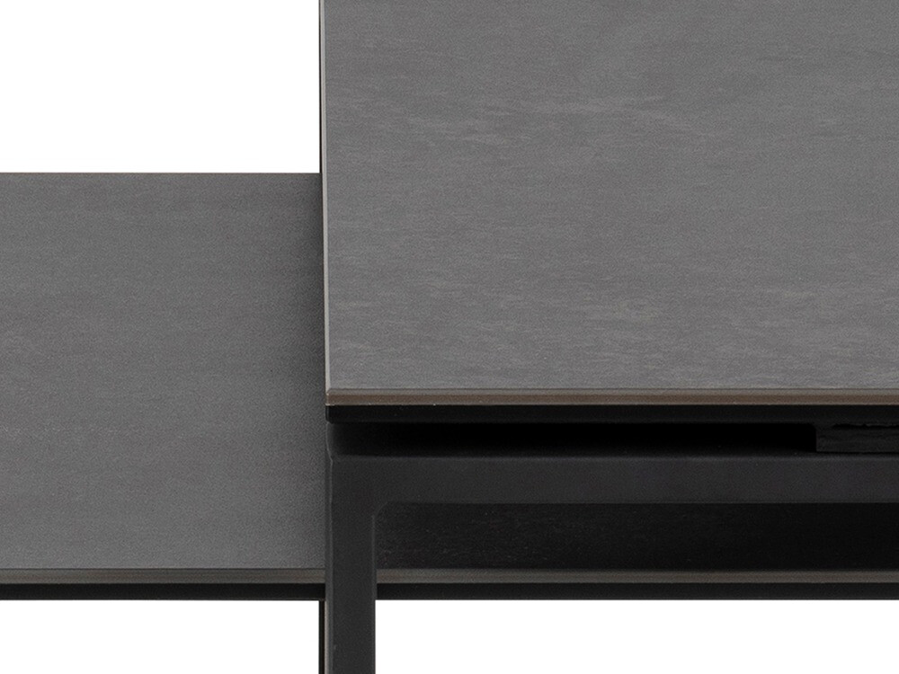 Ensemble tables basses Norsica 421 (Gris foncé + Noir)