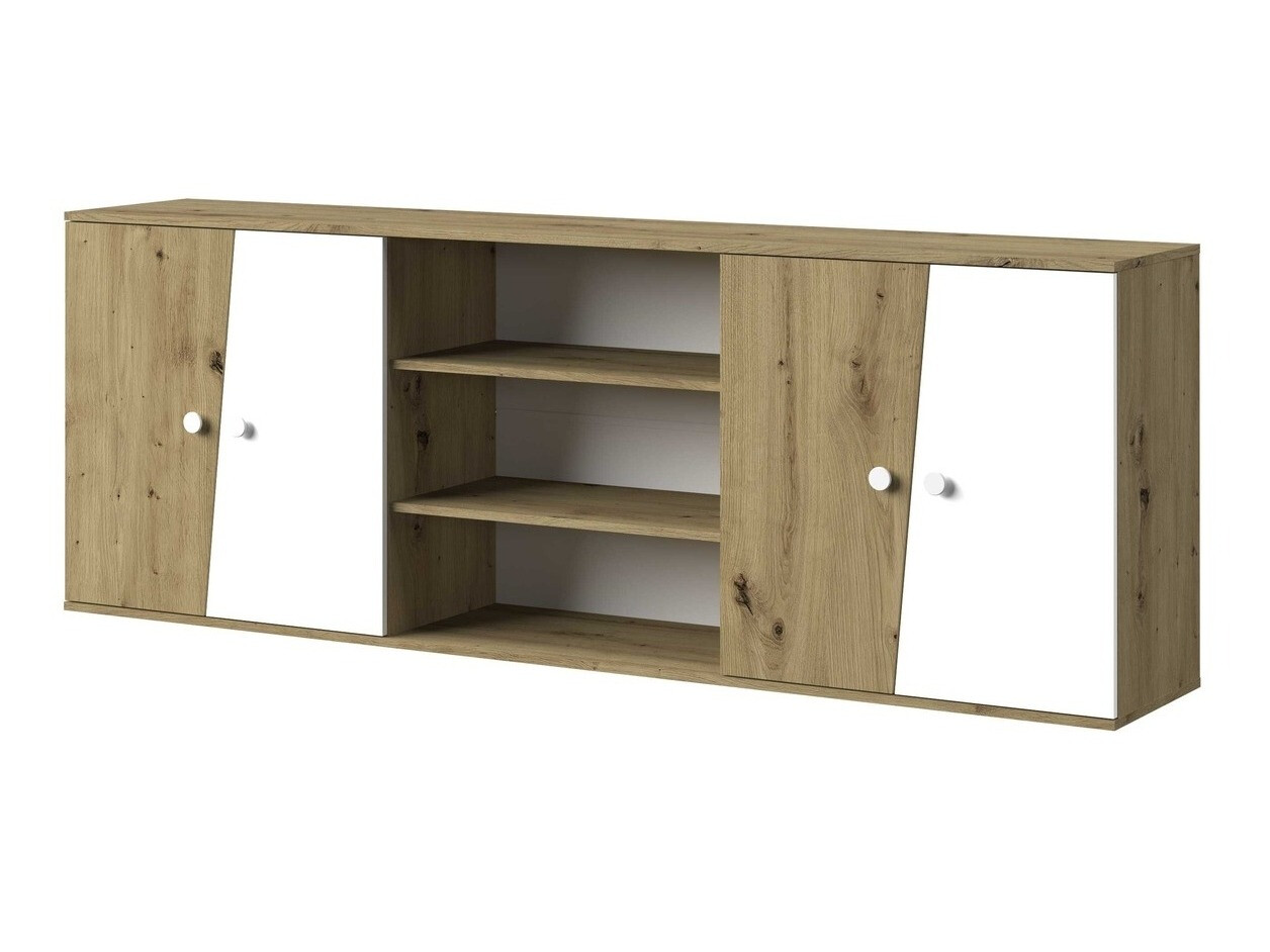 Armoire murale Mirelbu 115 (Chêne Artisan + Blanc)