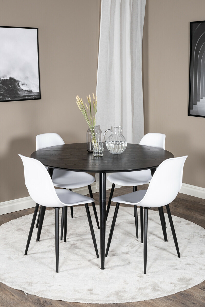 Chaise Dallas 198 (Blanc + Noir)