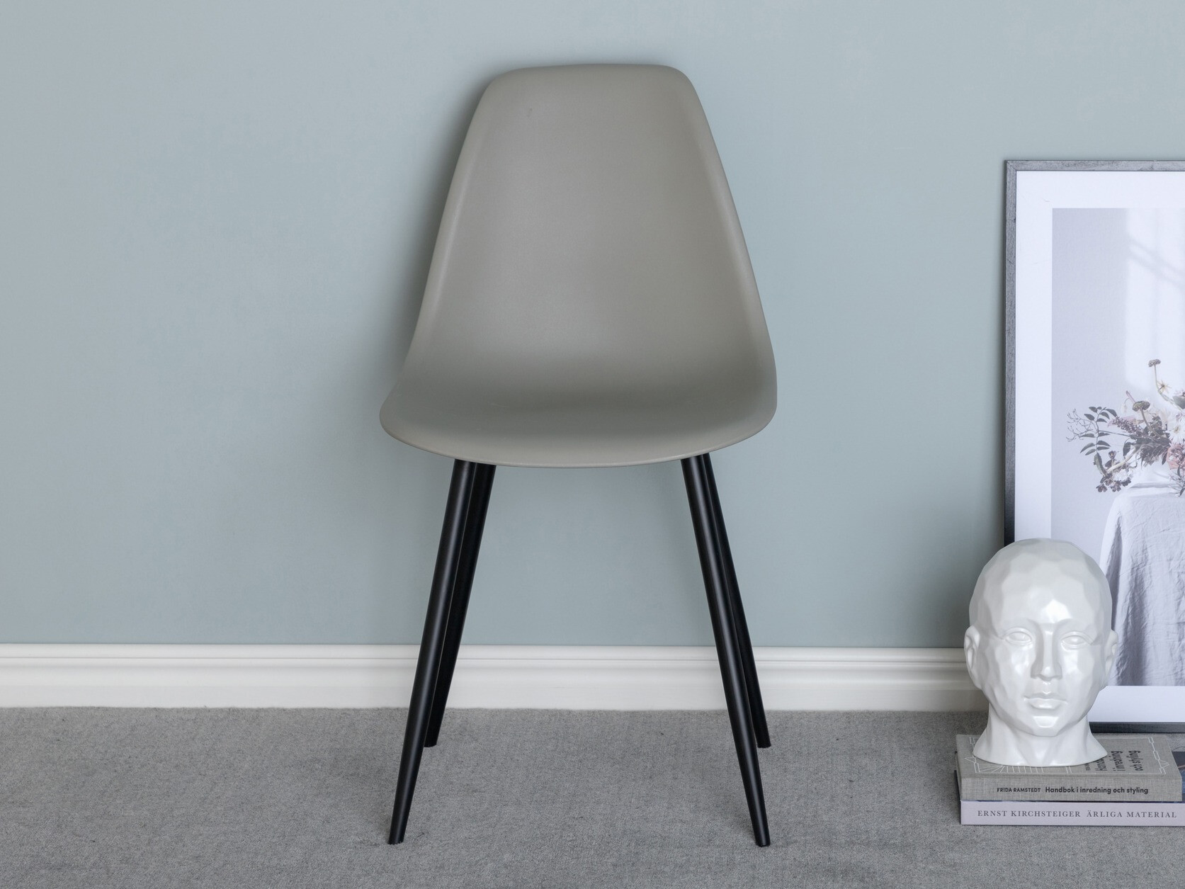 Chaise Dallas 198 (Gris + Noir)