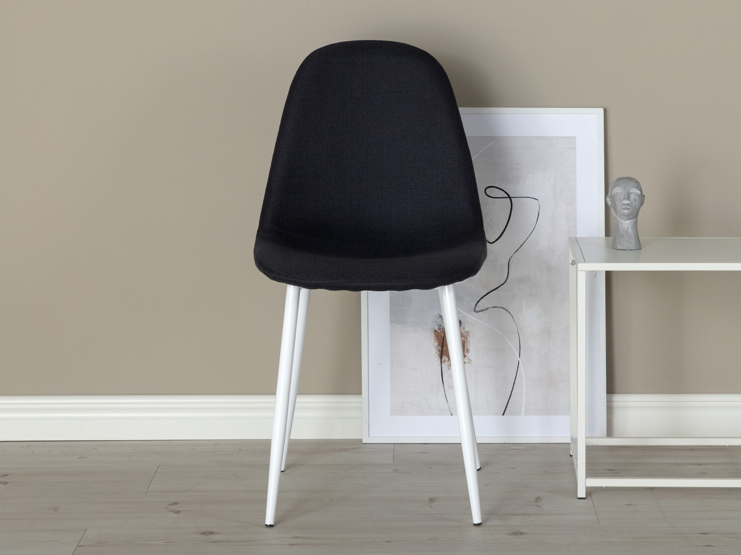 Chaise Dallas 201 (Noir + Blanc)