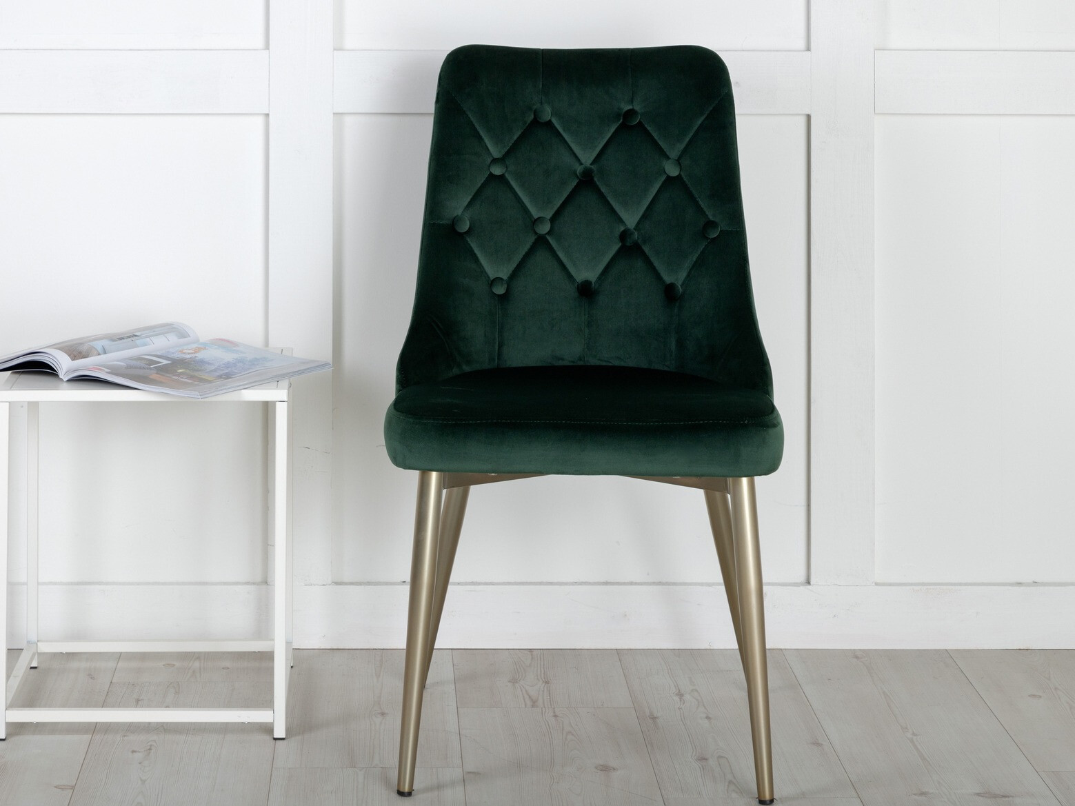 Chaise Dallas 203 (Vert + doré)