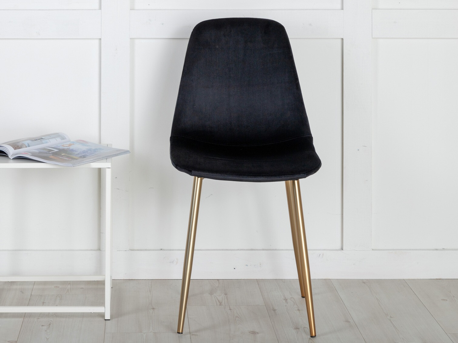 Chaise Dallas 252 (Noir + Laiton)