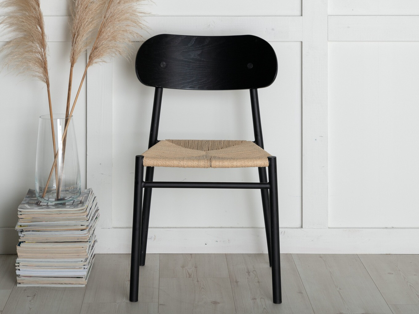 Chaise Dallas 254 (Noir + Brun clair)