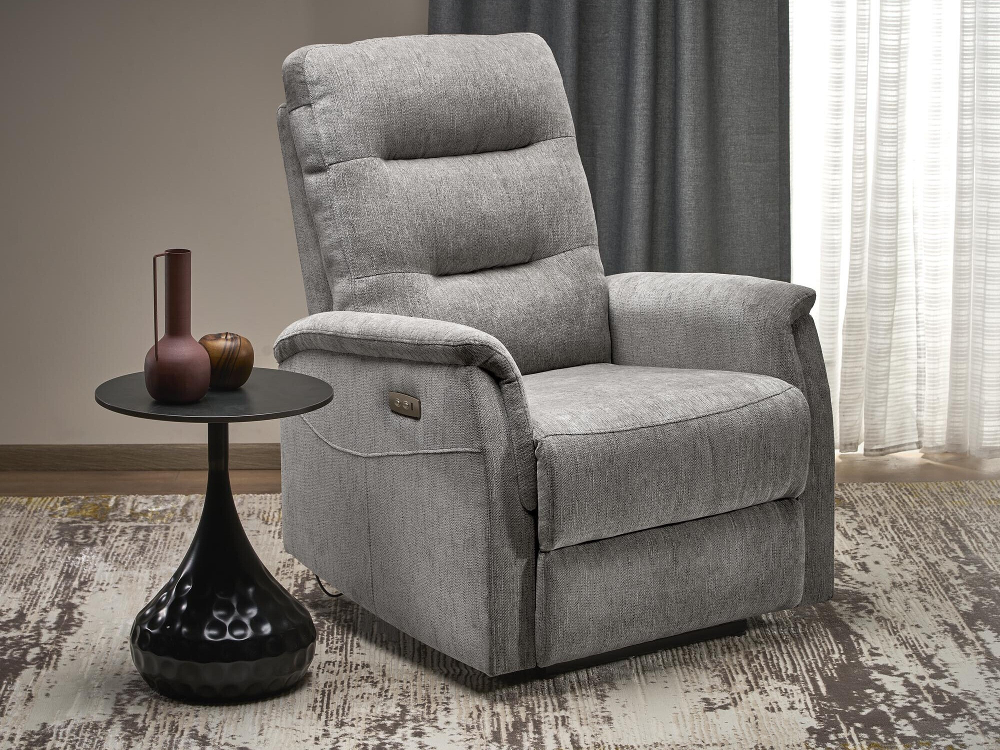 Fauteuil inclinable Houston 1782 (Gris)