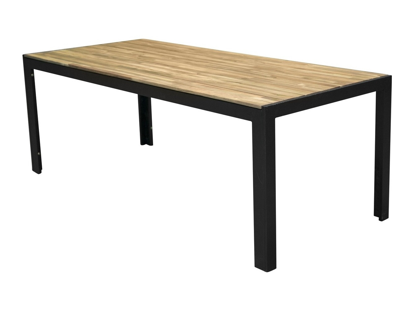 Table de jardin Dallas 673 (Acacia + Noir)