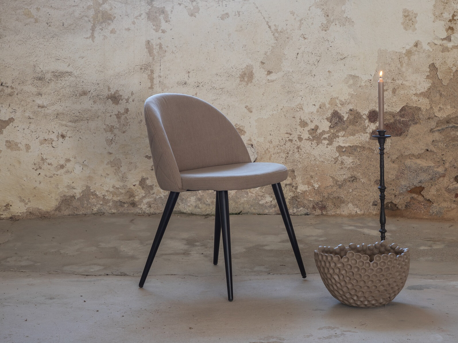 Chaise Dallas 2640 (Beige + Noir)