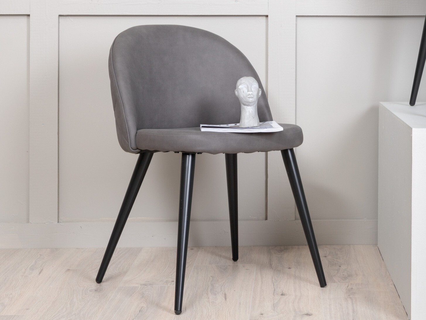 Chaise Dallas 2640 (Gris + Noir)