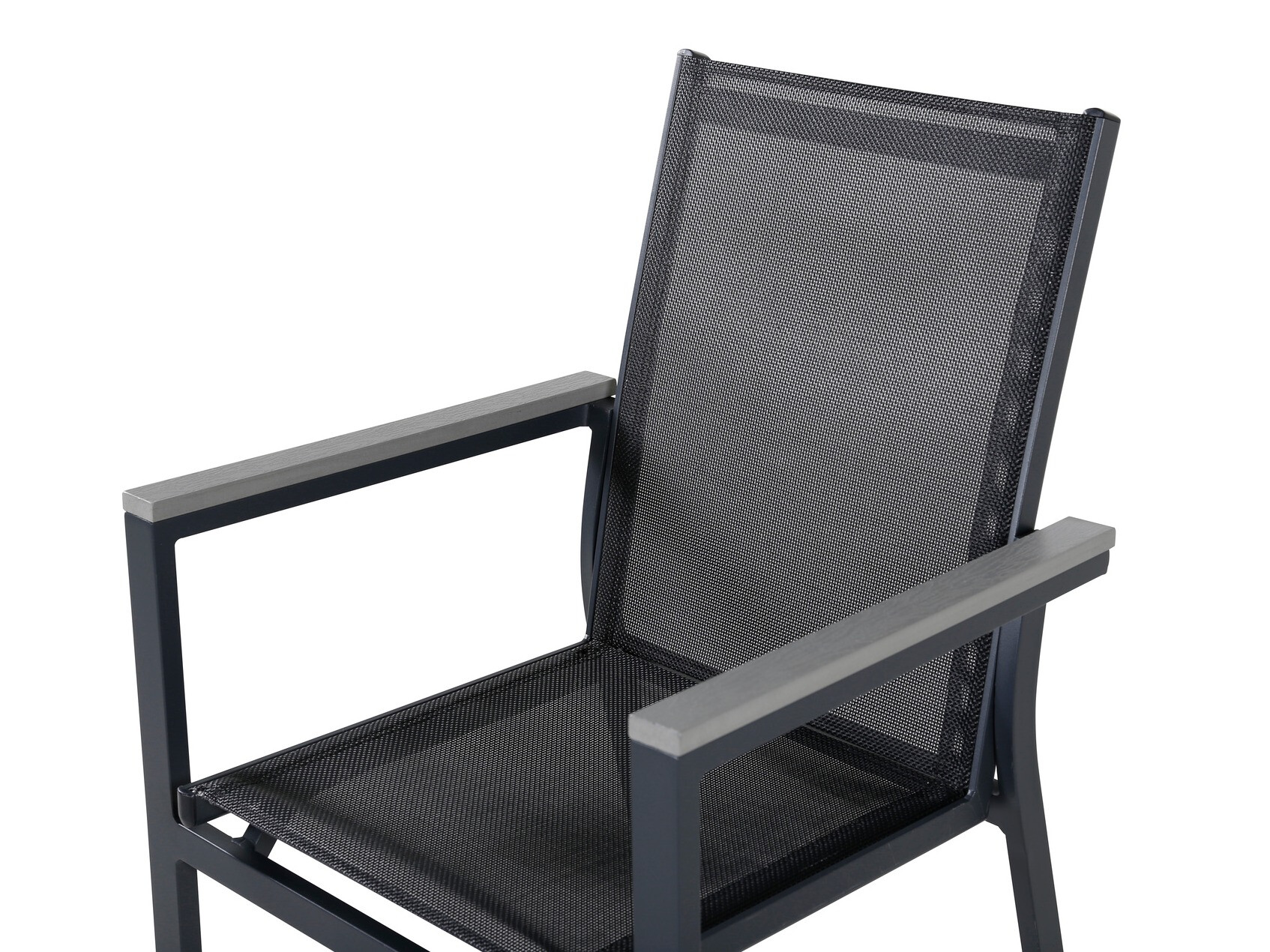 Chaise de jardin Dallas 2775 (Noir + Gris)