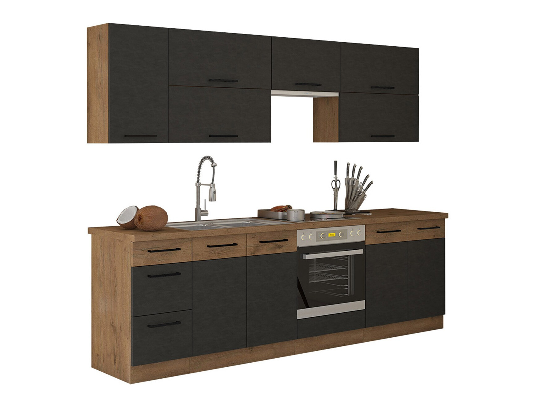 Cuisine complète modulaire Wood Grey 135