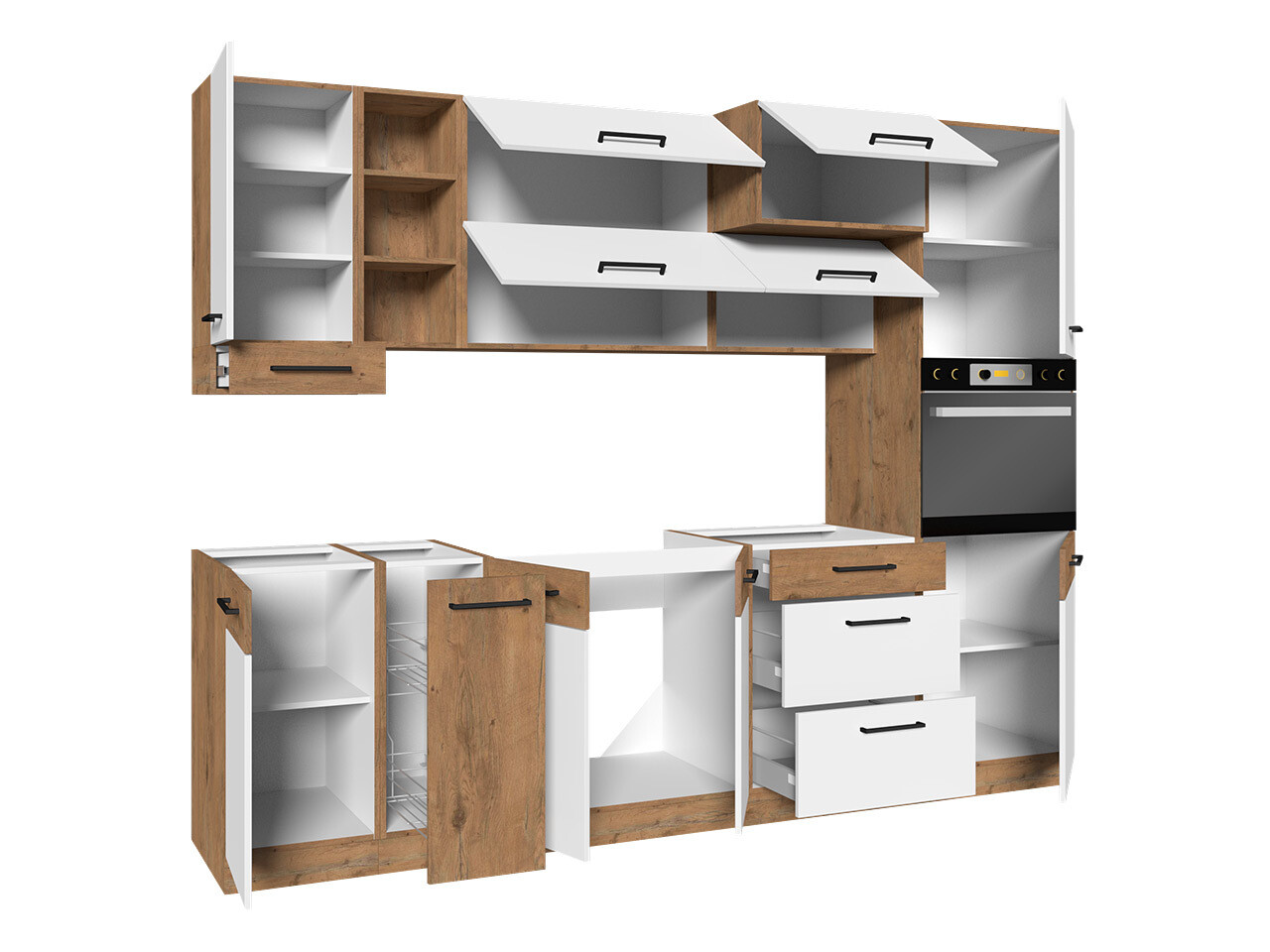 Cuisine complète modulaire Wood Grey 136