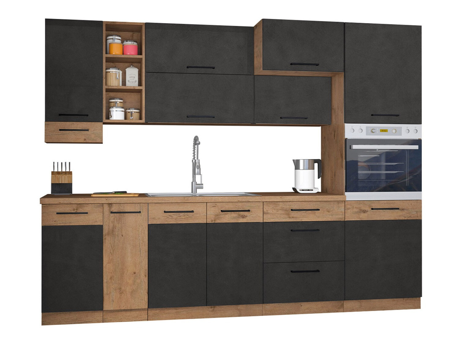 Cuisine complète modulaire Wood Grey 136