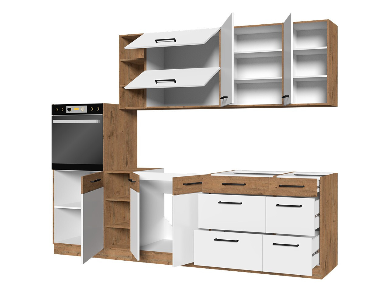 Cuisine complète modulaire Wood Grey 137