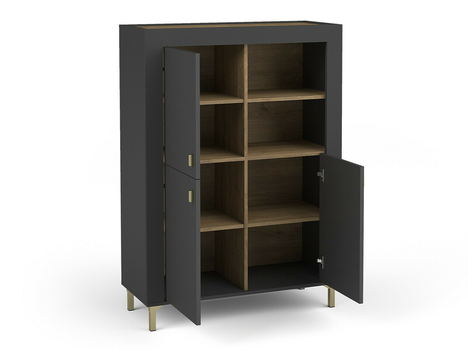 Ensemble de salon Mormavu 115 (Noir mat)