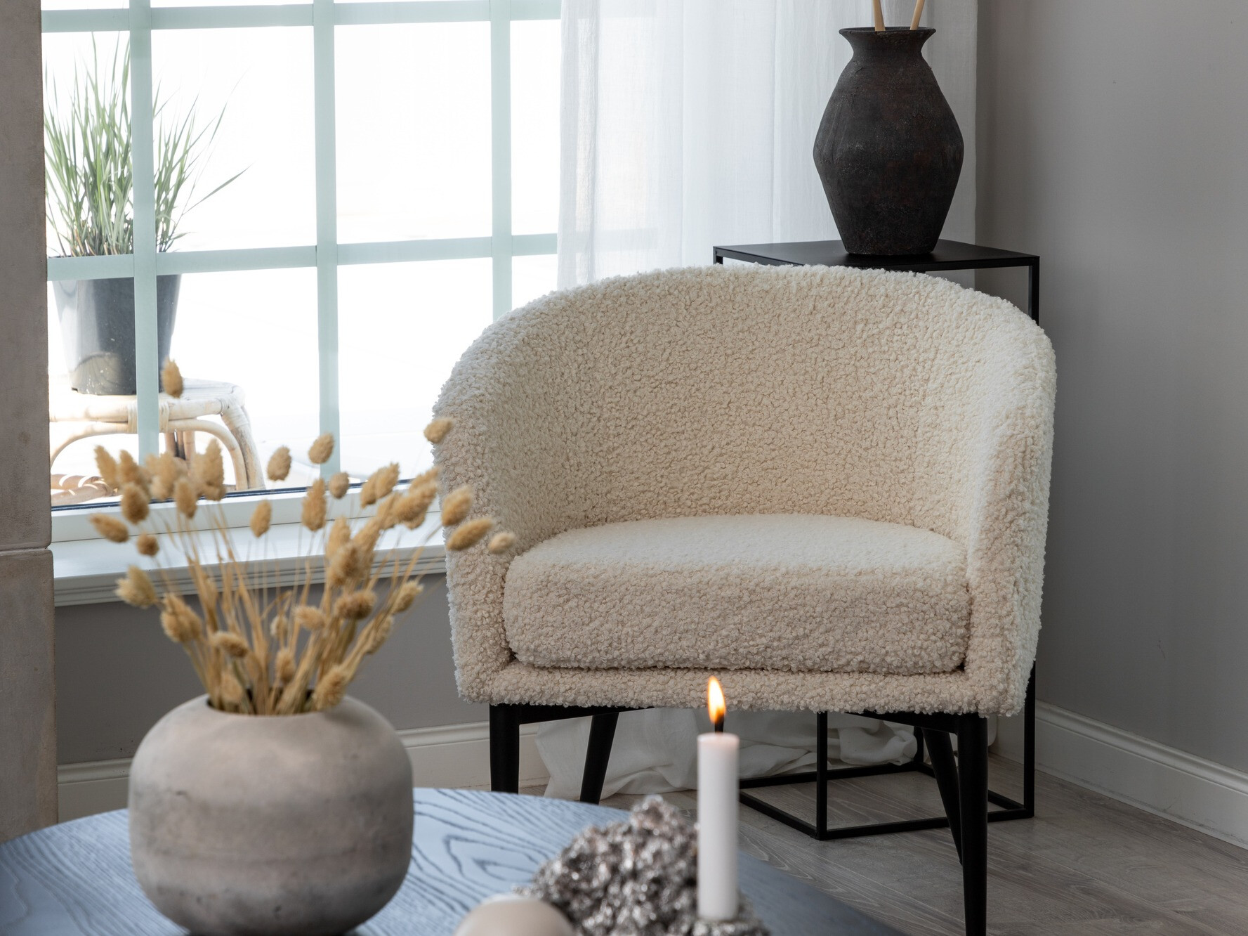 Fauteuil Dallas 1706 (Blanc + Noir)