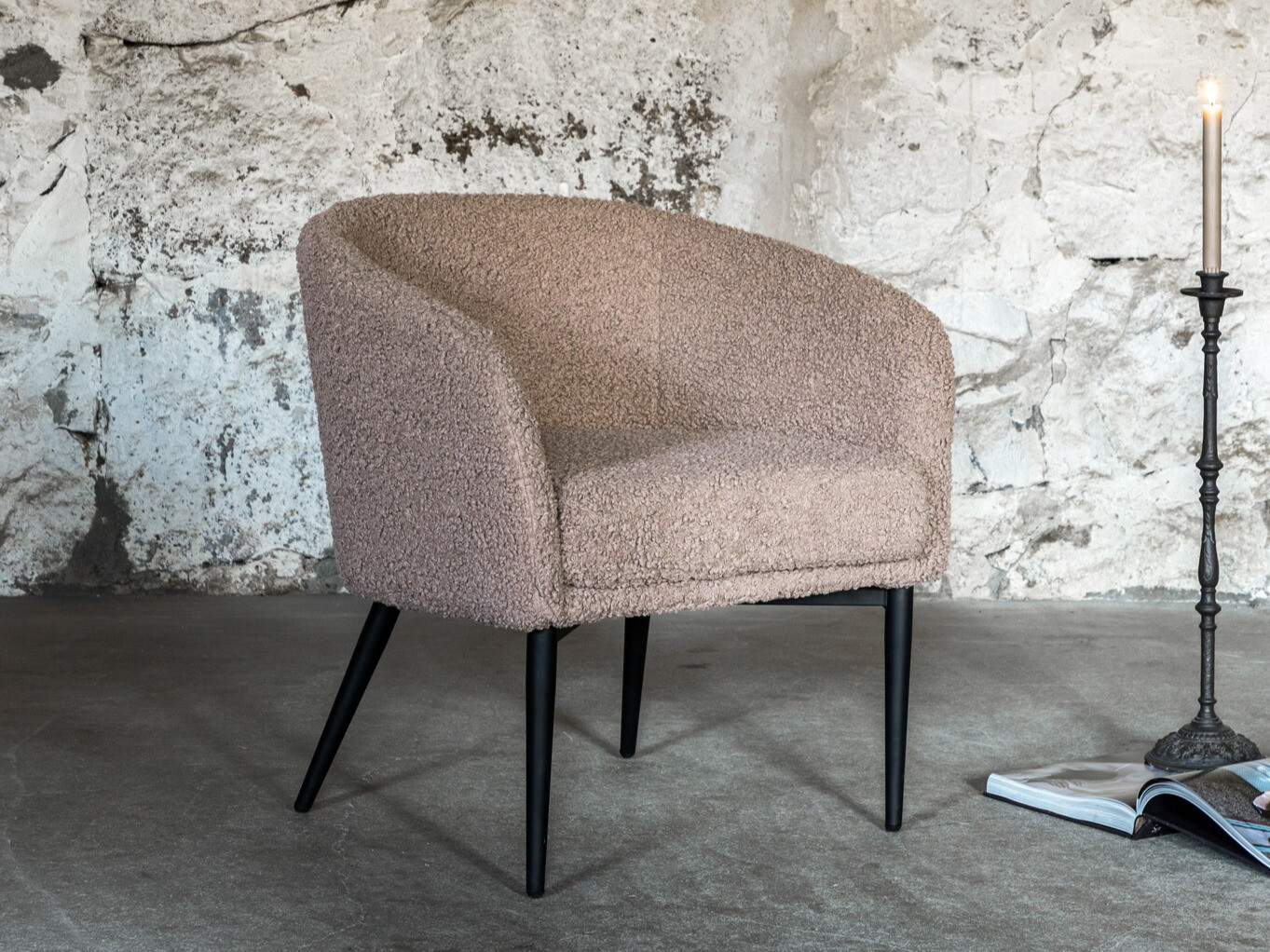 Fauteuil Dallas 1706 (Marron + Noir)